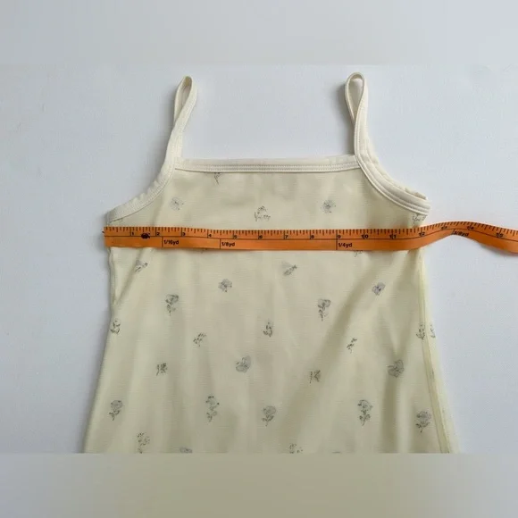 Girls Summer Soft Yellow Floral Dress-Spaghetti Straps-Size 3t?See Measurements - Picture 5 of 6